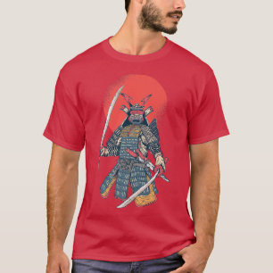 Fighter Warrior Armor Japanska Samurai T Shirt