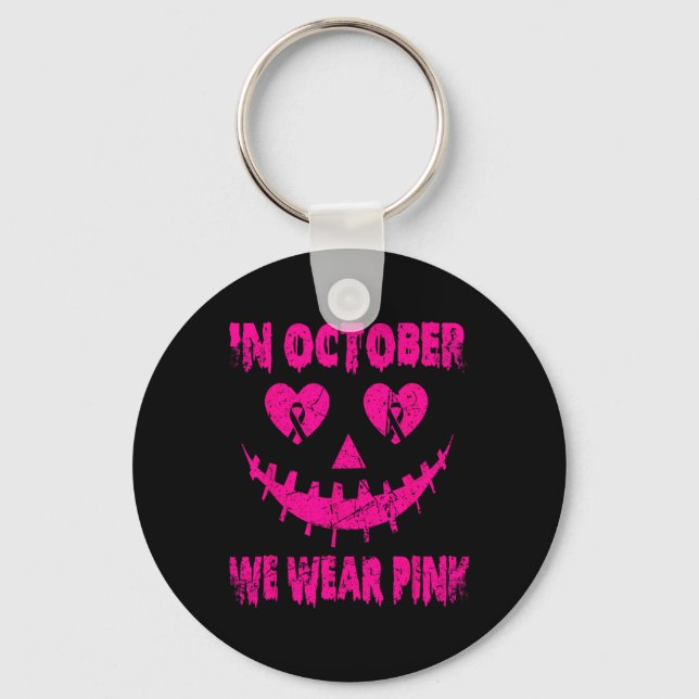 Fighters Emble Get Your Rosa Jackolantern Tee Nyckelring (Framsida)