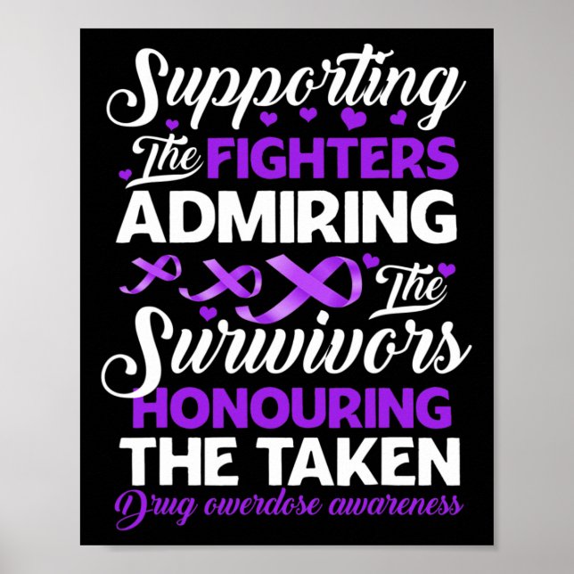 Fighters Honoring Taken Drug Overdose Awareness 3 Poster (Framsidan)