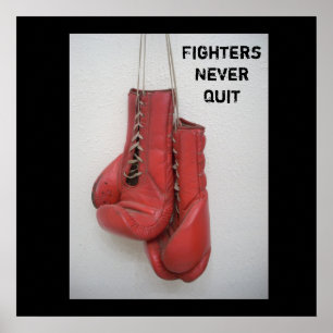 FightersNever avslutade att boxas affischen Poster