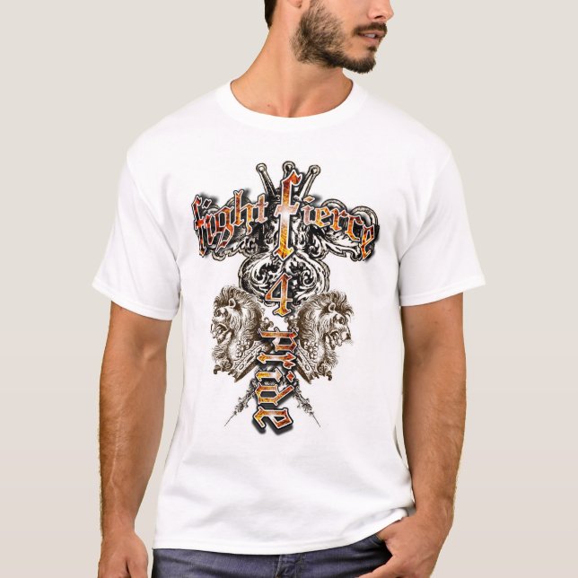 FightFierce 4 prideT-tröja T Shirt (Framsida)