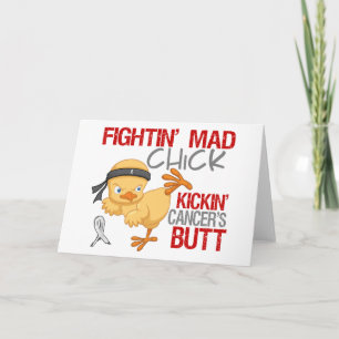 Fightin chick Retinoblastoma Helgkort
