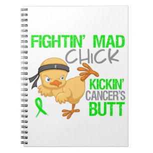 Fightin chickNon-Hodgkins lymfkörtelcancer Anteckningsbok Med Spiral
