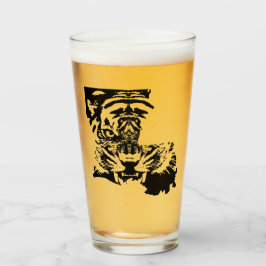 Fightin Tiger Pint Glaskopp
