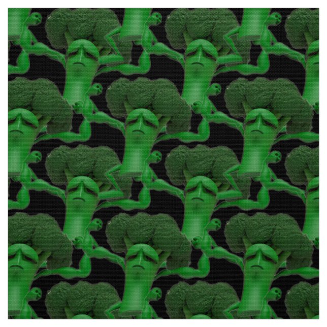 Fighting Broccoli Boxing Fabric - Roligt av Anpass Tyg (Provkarta)