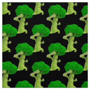 Fighting Broccoli Boxing Fabric Tyg
