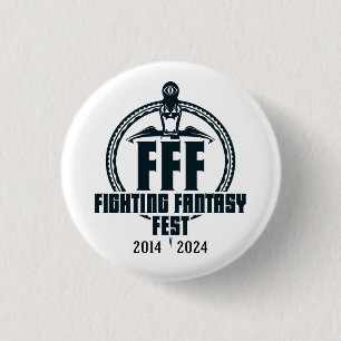 Fighting Fantasy Fest 10-årsdagen Badge Knapp