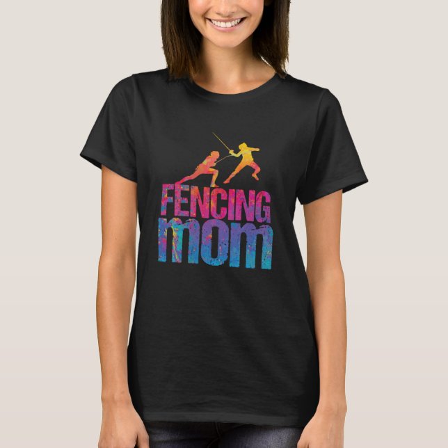 Fighting Fencer mot Mamma T Shirt (Framsida)