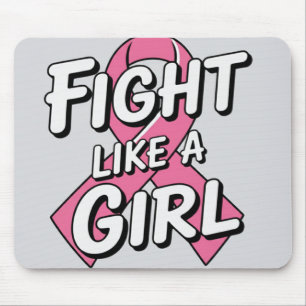 Fighting Like a Girl Bröstcancermedvetenhetsdesi Musmatta
