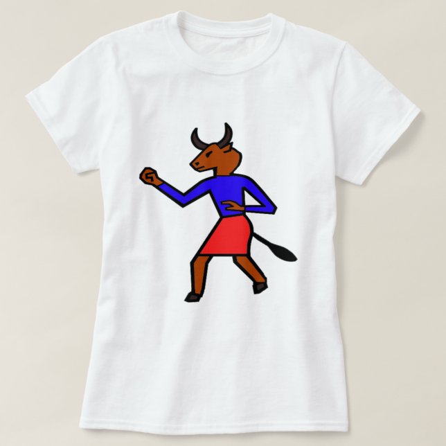 Fighting Minotaur T Shirt (Design framsida)