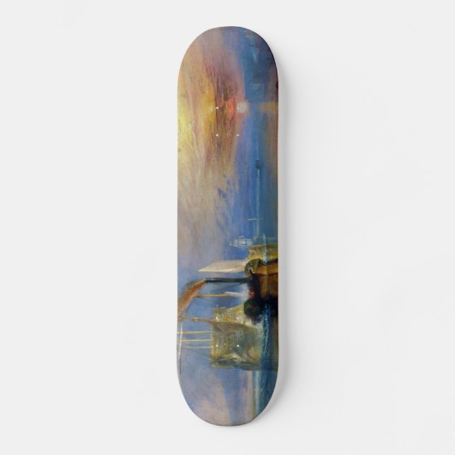 Fighting Temeraire av J. M. W. Turner Skateboard Bräda 20,5 Cm (Framsida)