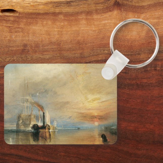 Fighting Temeraire av Joseph Turner, Maritim konst Nyckelring (Framsida)
