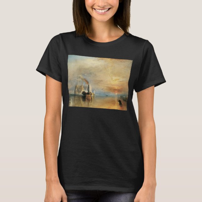 Fighting Temeraire av Joseph Turner, Maritim konst T-shirt (Framsida)
