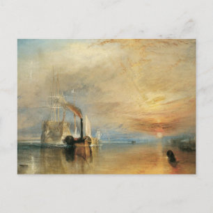 Fighting Temeraire av Joseph Turner, Maritim konst Vykort