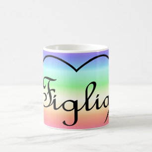 Figlia Daughitaliansk regnbåge Kaffemugg
