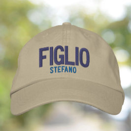 Figlio (son) Personlig Embroiederad Broderad Keps