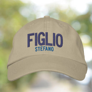 Figlio (son) Personlig Embroiederad Broderad Keps