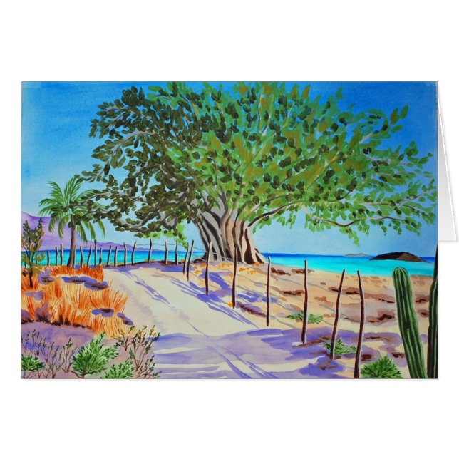 Figträd Hälsningskort (Framsidan Horizontal)