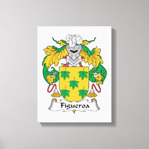 Figueroa Family Crest Canvastryck