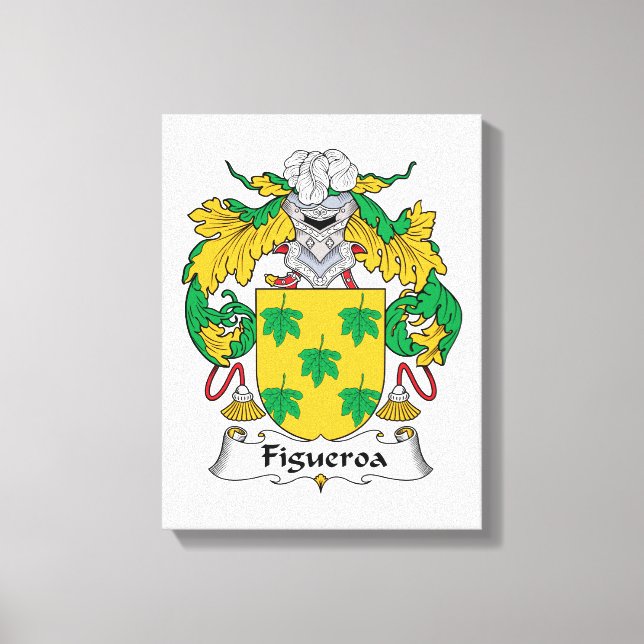 Figueroa Family Crest Canvastryck (Framsida)