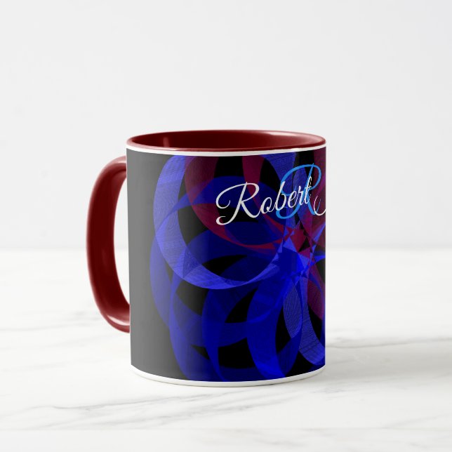 Figur 8 Geometrisk Kaffemugge Mugg (Framsida vänster)