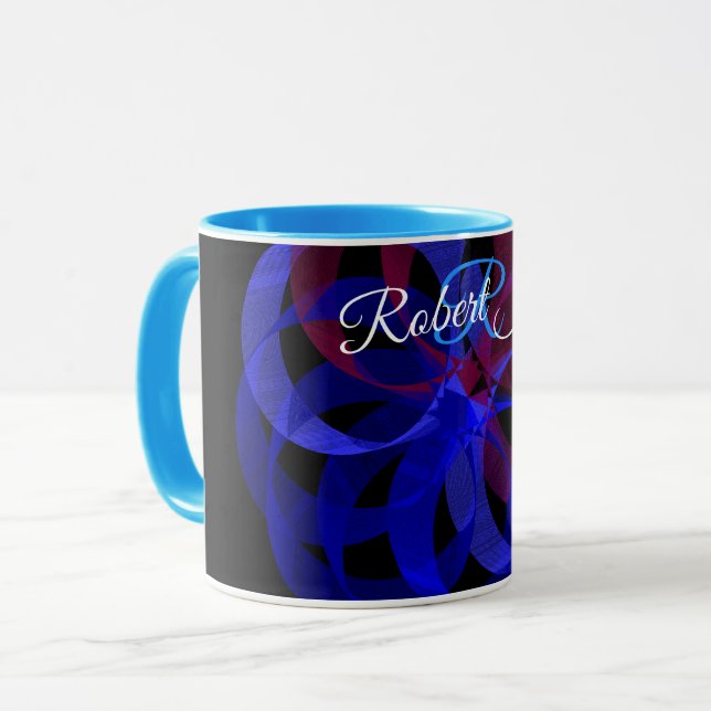 Figur 8 Geometrisk Kaffemugge Mugg (Framsida vänster)