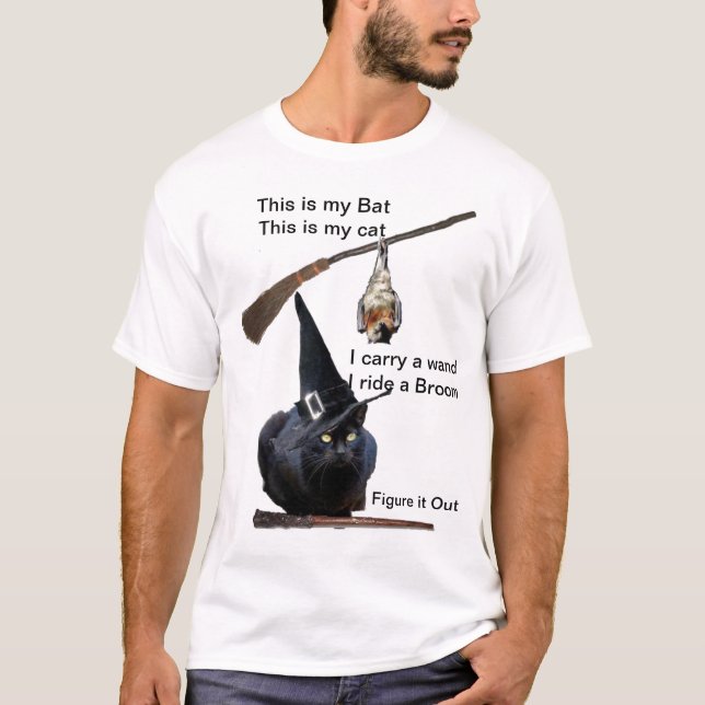 Figur är jag en häxa. tee shirt (Framsida)