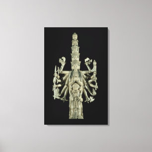 Figur av den hinduiska gudinnan Kali Canvastryck