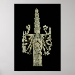 Figur av den hinduiska gudinnan Kali Poster
