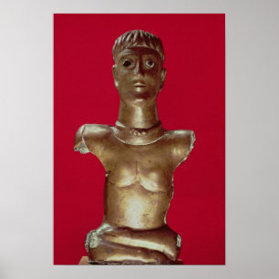 Figur av en gud som ha på sig ett vridmoment poster