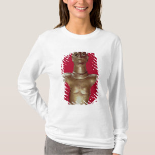 Figur av en gud som ha på sig ett vridmoment tee shirt
