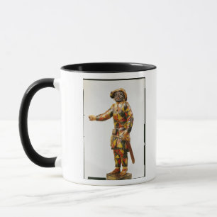 Figur av harlequinen från den Seraphin theatren Mugg