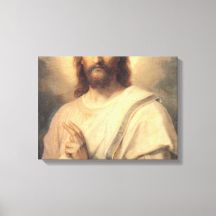 Figur av Jesus Kristus av Heinrich Hofmann Canvastryck