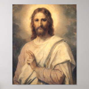 Figur av Jesus Kristus av Heinrich Hofmann Poster