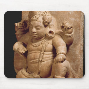 Figur av Siva som Vamana, röd Mansar Maharashtra Musmatta