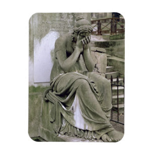 Figur av sorgen, från graven av Pierre Gareau (D Magnet