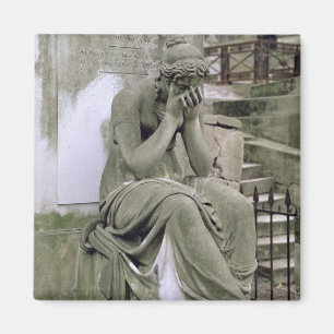 Figur av sorgen, från graven av Pierre Gareau (D Magnet