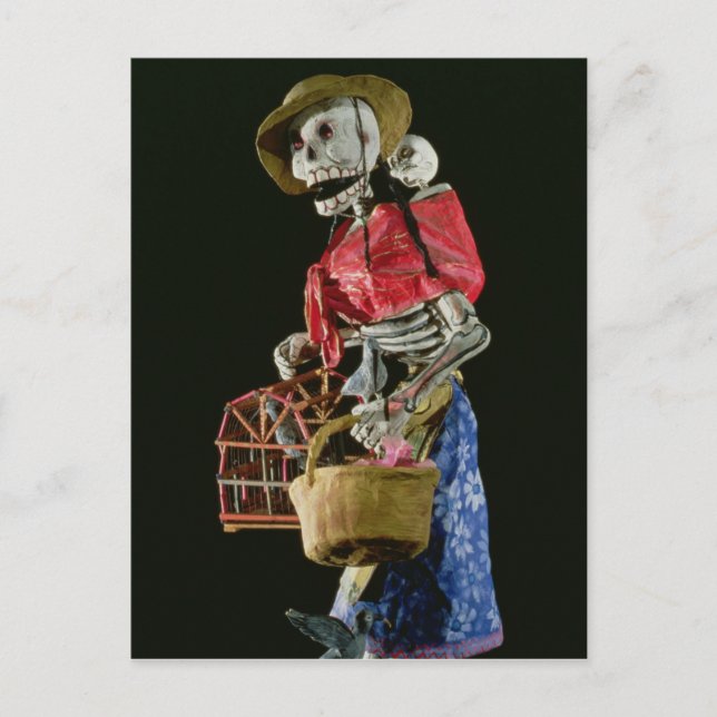 Figur för Day of the dead Vykort (Framsida)