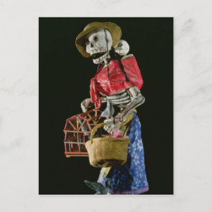 Figur för Day of the dead Vykort