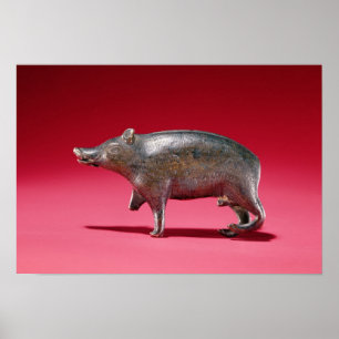 Figur i en Boar Poster