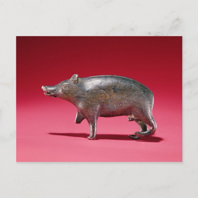 Figur i en Boar Vykort (Framsida)
