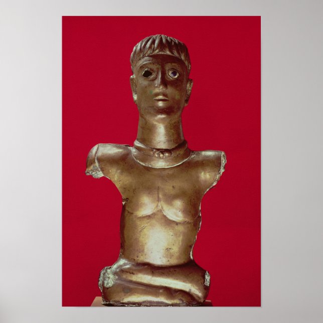 Figur i en gud med ett vridmoment poster (Framsidan)