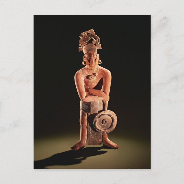 Figur i en krigare med sköld vykort (Framsida)