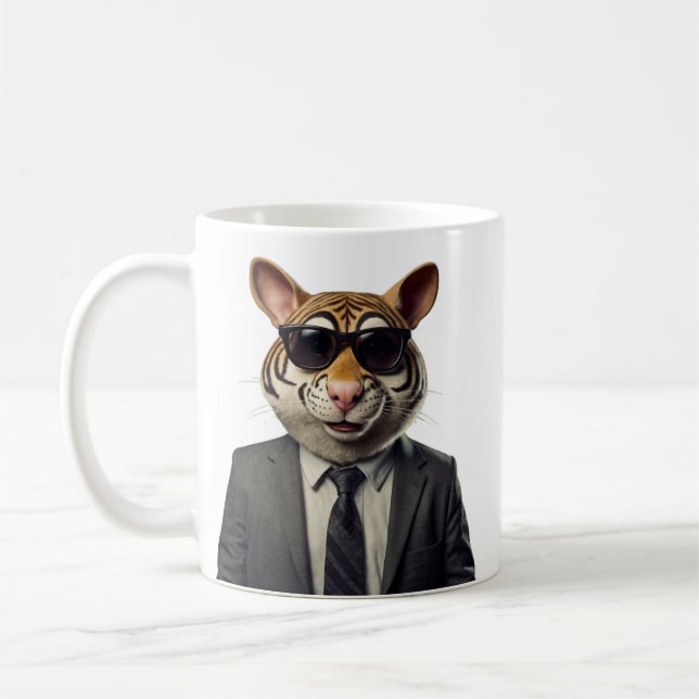 figur i en svit mugg (Vänster)