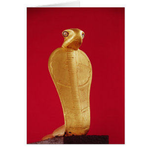 Figur i kobra Netjer-Ankh Hälsningskort