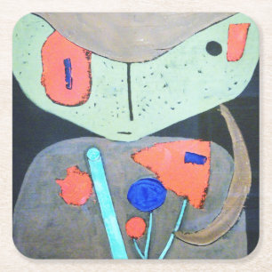 Figur i Orientalteatern, Paul Klee Underlägg Papper Kvadrat