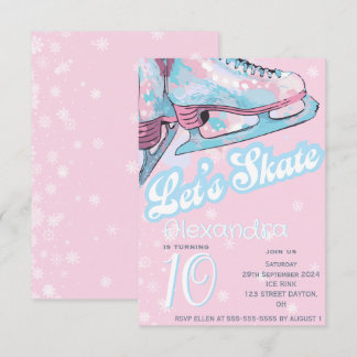 figur isskridskor (Låt oss skridskridskor), födels Inbjudningar