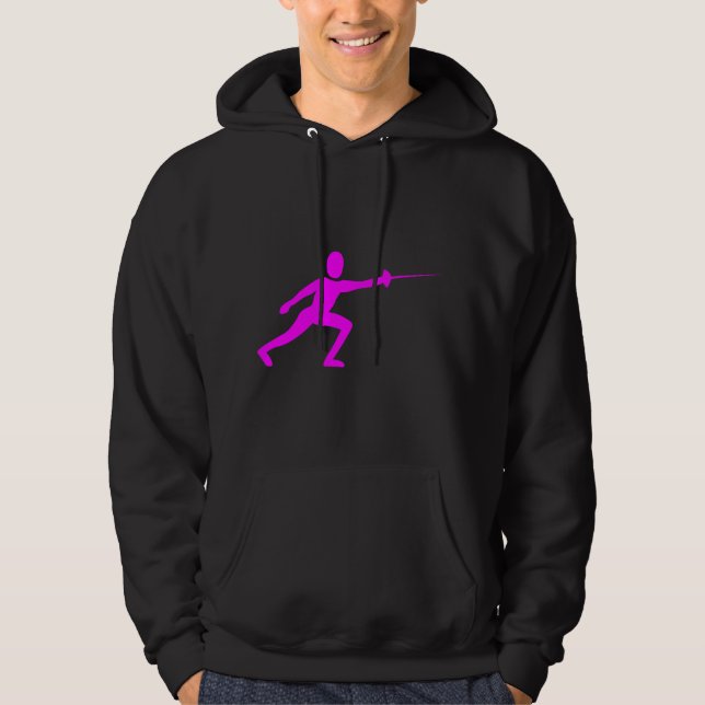 FIGUR - MAGENTA SWEATSHIRT MED LUVA (Framsida)