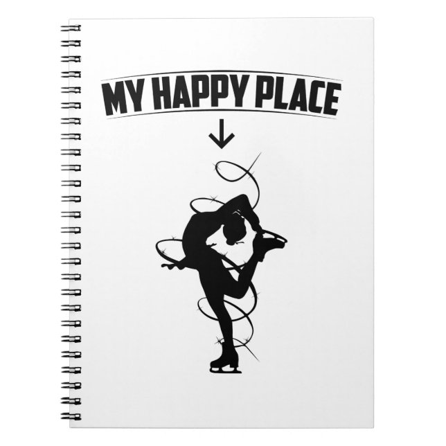 Figur | presentidéer för figur skater anteckningsbok (Framsidan)