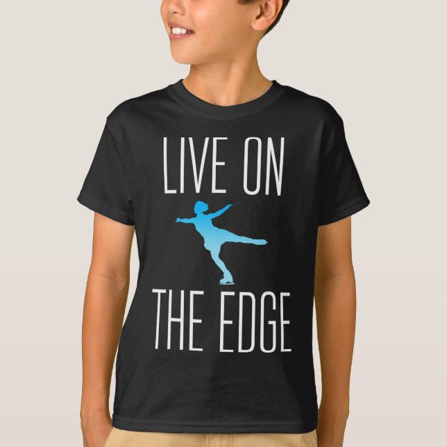 Figur Skater Gift Ice Skating Skates Gift T Shirt (Framsida)